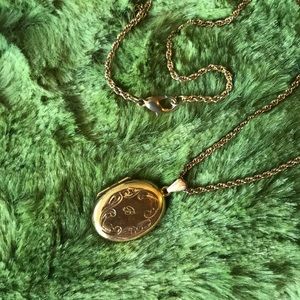 Oval Gold Plated “B” Locket